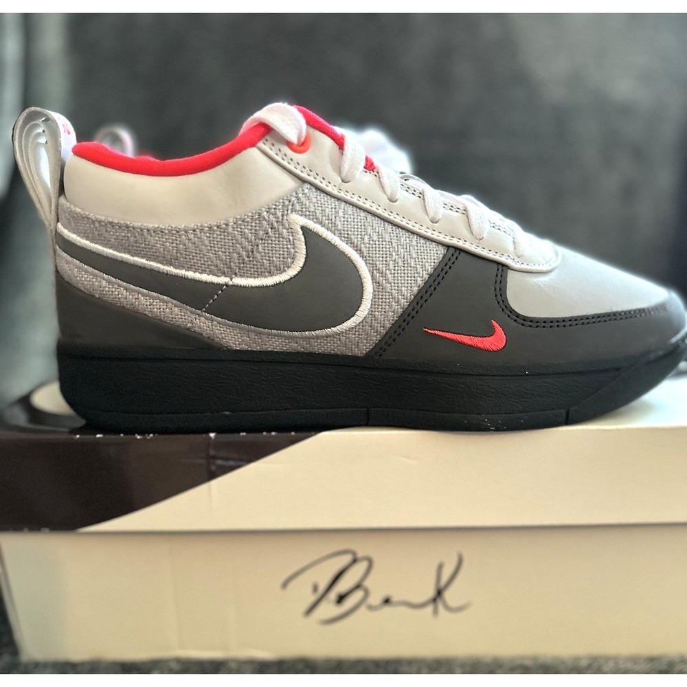 Nike Book 1 95 Solar Red/Wolf Grey Men's 7.5 - Women's 9 Shoes IR0838-001